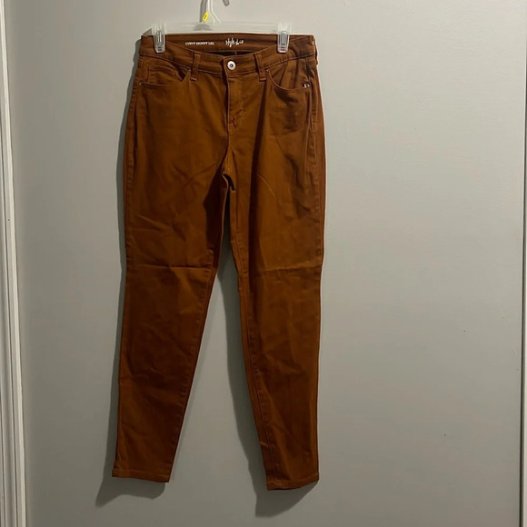 Style & Co. Skinny Curvy Leg Burnt Coral Colored Denim - Picture 1 of 6